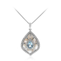 Collier en or et Aigue-Marine du Brésil AAA (CIRARI)