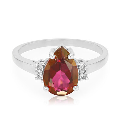 Bague en argent et Topaze Cerise