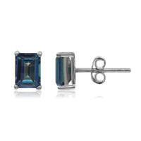 Boucles d'oreilles en argent et Topaze Neptune