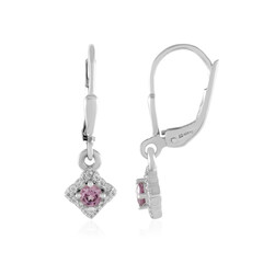 Boucles d'oreilles en argent et Grenat de Malaya