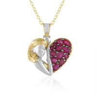 Collier en argent et Rubis de Birmanie (Gems en Vogue)