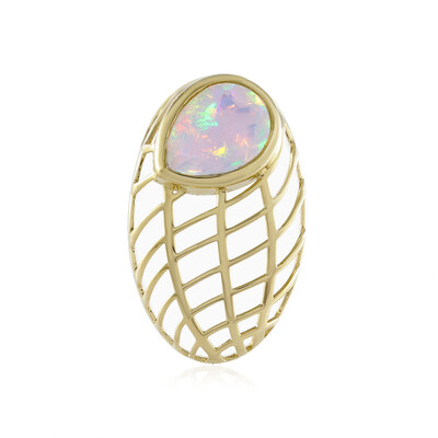 Pendentif en or et Opale Welo (Ornaments by de Melo)