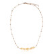 Collier en argent et Perle de culture d'eau douce orange (TPC)