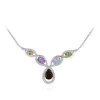 Collier en argent et Grenat du Mozambique
