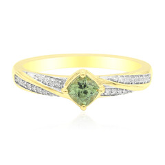 Bague en or et Grenat Démantoïde de Madagascar (John Ferry)