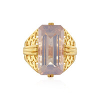 Bague en argent et Quartz Fleur de Lys