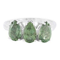 Bague en argent et Apatite de Russie