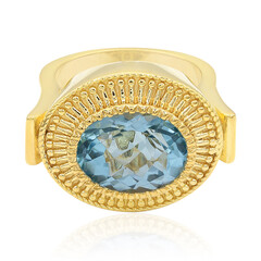 Bague en argent et Topaze bleu ciel (Memories by Vincent)