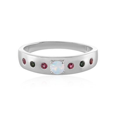 Bague en argent et Opale Welo
