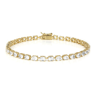 Bracelet en argent et Topaze blanche