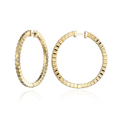Boucles d'oreilles en laiton et Diamant I3 (I) (Juwelo Style)