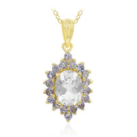Collier en argent et Topaze blanche