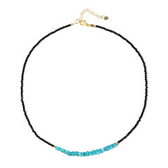 Collier en argent et Apatite bleue