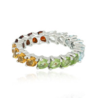Bague en argent et Topaze bleu ciel