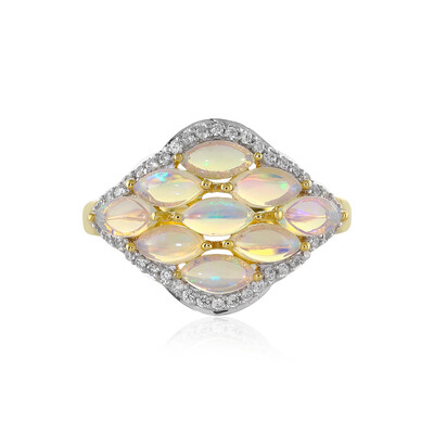 Bague en argent et Opale Welo