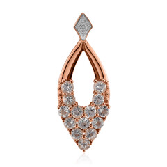 Pendentif en or et Danburite rose du Mexique