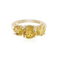 Bague en or et Béryl doré