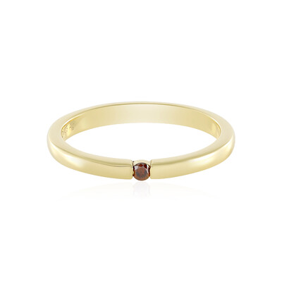 Bague en argent et Diamant rouge I2