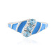 Bague en argent et Topaze bleu Suisse