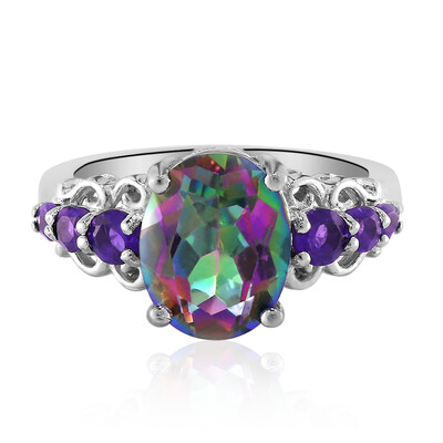 Bague en argent et Quartz mystique