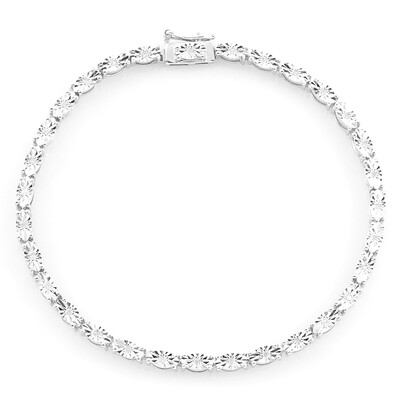 Bracelet en argent et Diamant I2 (J)