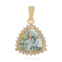 Pendentif en argent et Quartz lac de montagne
