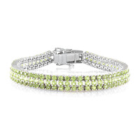 Bracelet en argent et Péridot
