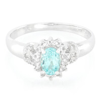 Bague en argent et Apatite bleue