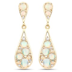 Boucles d'oreilles en argent et Opale Welo