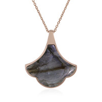 Collier en argent et Labradorite pourpre de Maniry (KM by Juwelo)