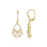 Boucles d'oreilles en argent et Opale Welo