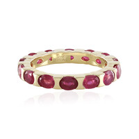Bague en argent et Rubis de Madagascar