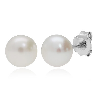Boucles d'oreilles en argent et Perle de culture d'eau douce