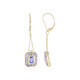 Boucles d'oreilles en or et Tanzanite (KM by Juwelo)