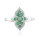 Bague en argent et Emeraude de Zambie