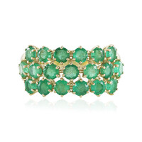 Bague en or et Emeraude de Zambie (de Melo)