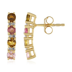 Boucles d'oreilles en argent et Tourmaline