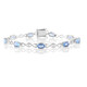 Bracelet en argent et Fluorite à couleur changeante