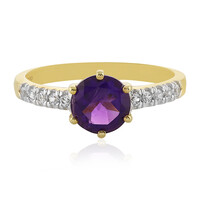 Bague en argent et Améthyste