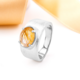 Bague en argent et Quartz rutile (Cheveux de Vénus)