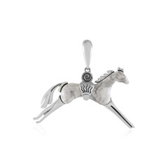 Pendentif en argent et Howlite (Desert Chic)