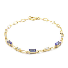 Bracelet en or et Tanzanite AAA (CIRARI)