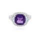 Bague en argent et Améthyste de Sibérie (Adela Silber)