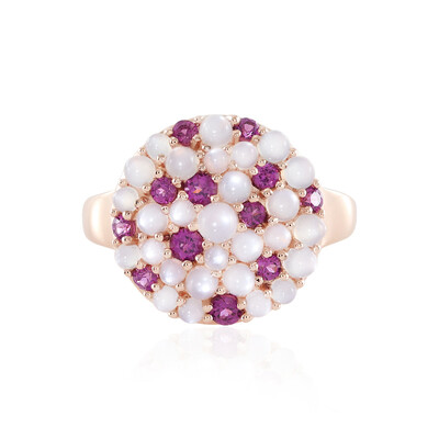 Bague en argent et Pierre de Lune blanche (KM by Juwelo)