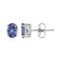Boucles d'oreilles en argent et Tanzanite