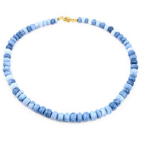 Collier en argent et Opale bleue