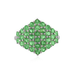 Bague en argent et Grenat Tsavorite