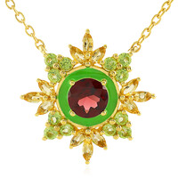 Collier en argent et Grenat Rhodolite
