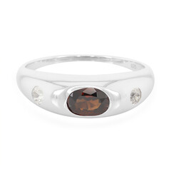 Bague pour homme en argent et Zircon chocolat