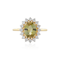 Bague en or et Tanzanite jaune